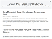 Tablet Screenshot of obatjantungtradisional.com